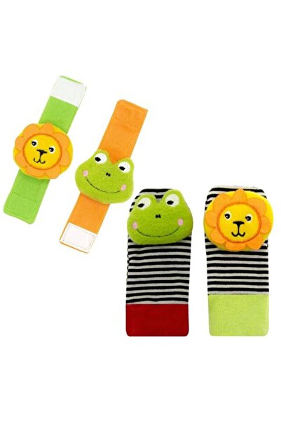 Babyjem Çıngıraklı Çorap Ve Bileklik Karışık Desen
