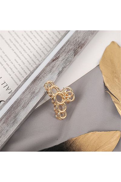 So Much Accesories So-much Women's New Trend Metal Small Size Latch Hair Clip Geometric Shaped 4.5 Cm.-2