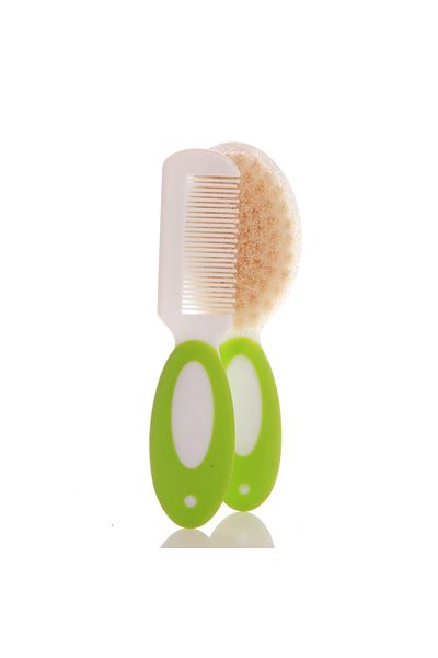 VaVbaby Baby Natural Bristle Brush and Comb Set
