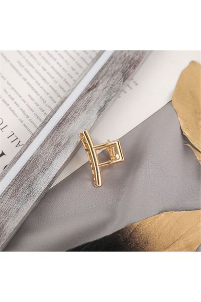 So Much Accesories So-much Women's New Trend Metal Small Size Latch Hair Clip Geometric Shaped 4.5 Cm.-3