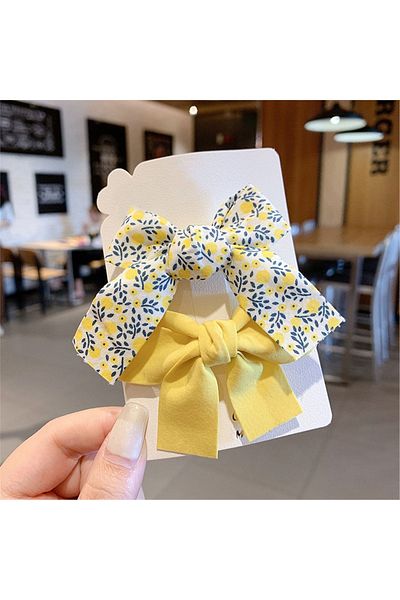 So Much Accesories So-much Women's and Children's 2-Piece Combination Bow Collar Buckle Set 7 Cm.-2