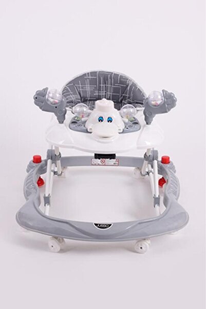 VaVbaby Carolin Oyuncaklı 3 Kademeli Örümcek Bebek Yürüteci Gri