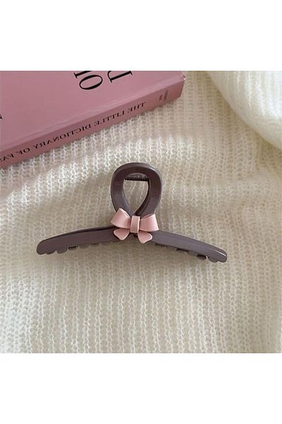 So Much Accesories So Much Bow Detailed Soft Color Latch Buckle-2