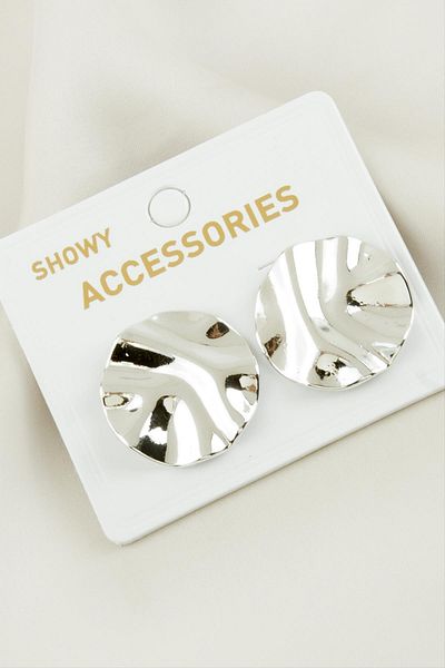 Bijuteri Net Round New Season Metal Earrings