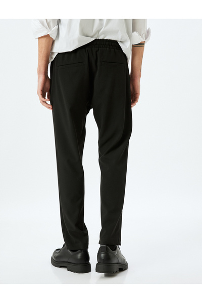 Koton Cep Detaylı Viskon Karışımlı Beli Bağcıklı Eşofman Pantolon