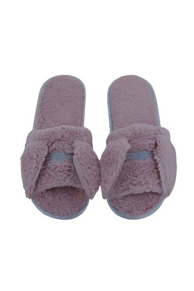 Chirpy Tiny - Cat Figured Ear Patterned Women's Slippers