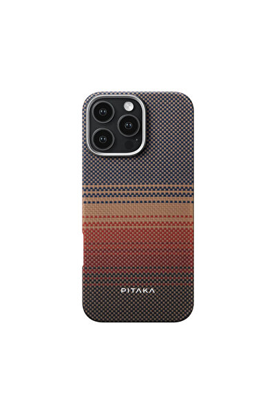 PITAKA iPhone 16 Pro Max Kılıf Magsafeli Karbon Fiber Pitaka Tactile Woven Su...