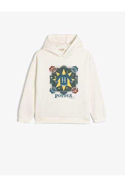 Koton Harry Potter Sweatshirt Licensed Hoodie Raster Cotton Blended