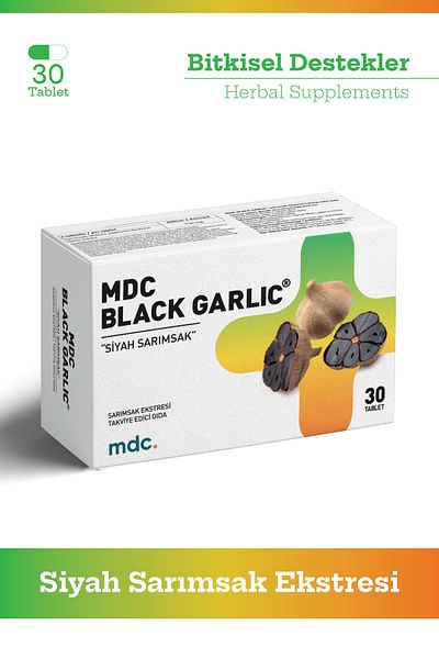 MDC الثوم الأسود 30 قرص 2 عبوة