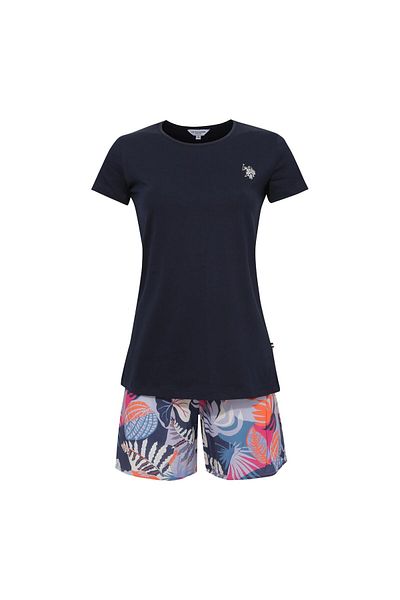 U.S. Polo Assn. BAZA. Polo Assn. Set pantaloni scurți de damă ALBASTRU ÎNCHIS