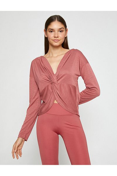 Koton Modal Mixed Yoga Sweatshirt - Gather Detailed, Silky Texture