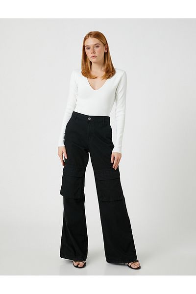 Koton Soft Textured Sweater Short Sleeve Half Turtleneck