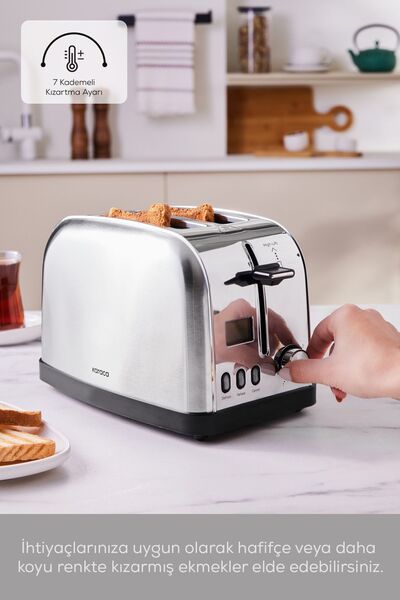 Karaca Inox LED Time Display Toaster
