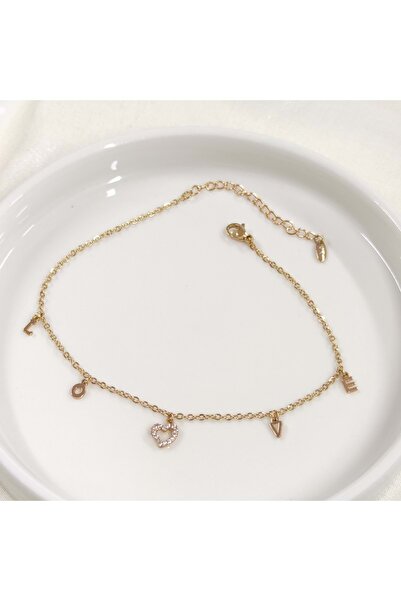 Güler Yüzlü Silver XUPING ROSE SALLANTILI خلخال على شكل قلب 23+5 سم