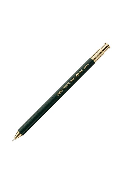 Ohto قلم حبر جاف خشبي 0.5 ملم أخضر NKG-450E