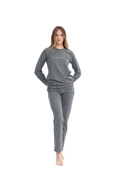 U.S. Polo Assn. Women's Anthracite Melange Home Wear
