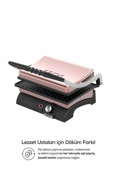 FERİS Rosegold Feris Cast Iron Toaster