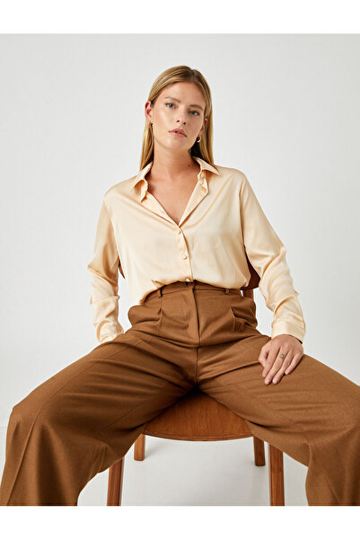 Koton Βασικό σατέν πουκάμισο