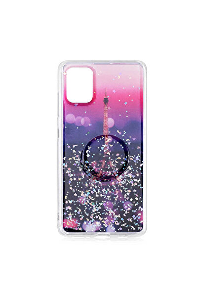 Musal Galaxy A81 (Note 10 Lite) Kılıf Pop Soket Renkli Vale Silikon