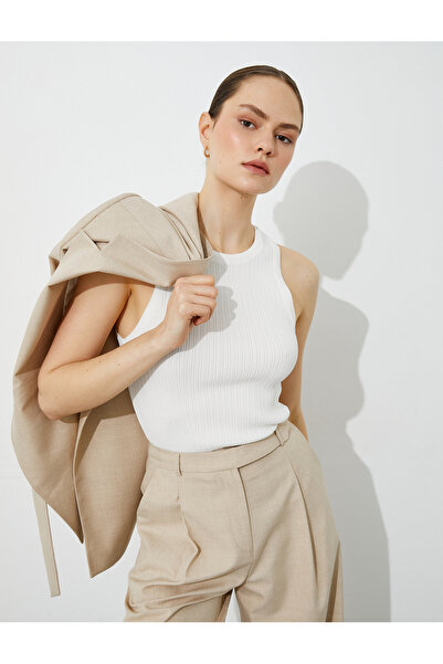 Koton Bisiklet Yaka Kolsuz Ribanalı Atlet