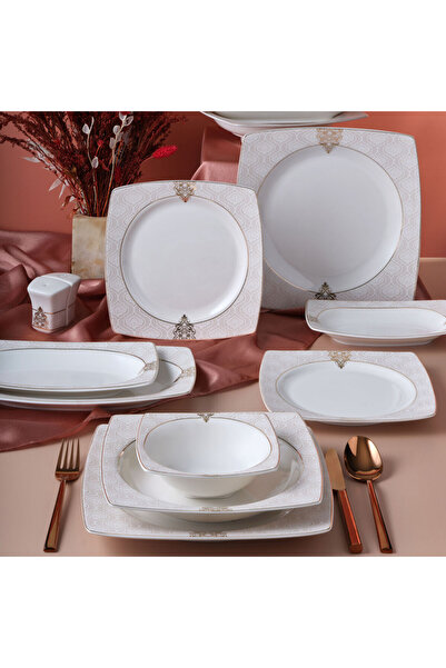 Güral Porselen Caroline 54 Parça 12 Kişilik Yemek Takımı 5994