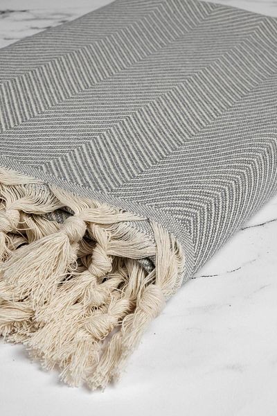 Denizli Concept Gray Trendy Sofa Cover Set of 2 - 170x230cm