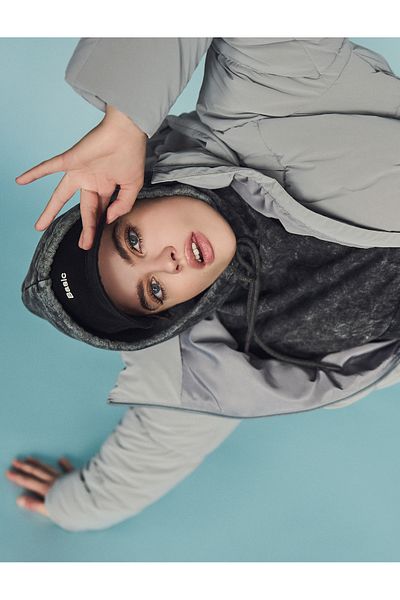 Koton Sweatshirt mit Batikmuster und Rundhalsausschnitt im Korsett-Look
