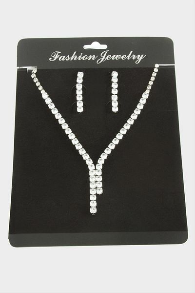 Bijuteri Net Tamtur Zircon Stone Luxury Set Necklace 5 mm