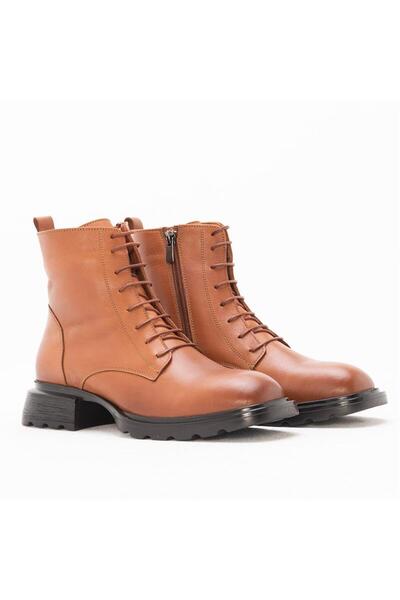 Gusse Γυναικείες δερμάτινες μπότες Chanell Khaki 1604