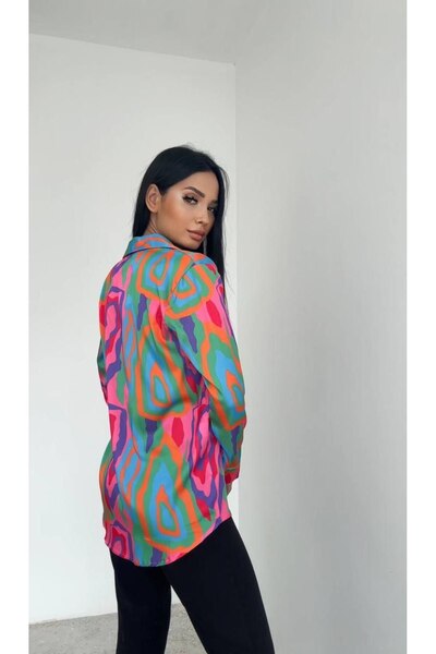 Swass Σατέν πουκάμισο με σχέδια