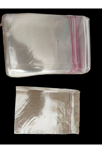 MERT AMBALAJ ÜRÜNLERİ 10*10*3 cm Bantlı yapışkanlı jelatin poşet 100 adet
