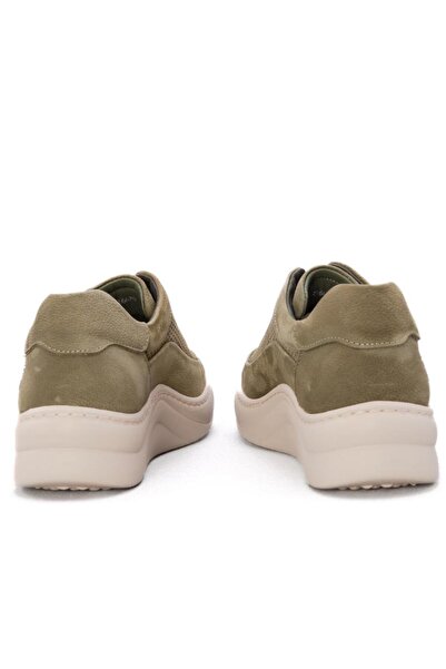 Gusse Prenia Women's Khaki Nubuck Leather Shoes216679-1