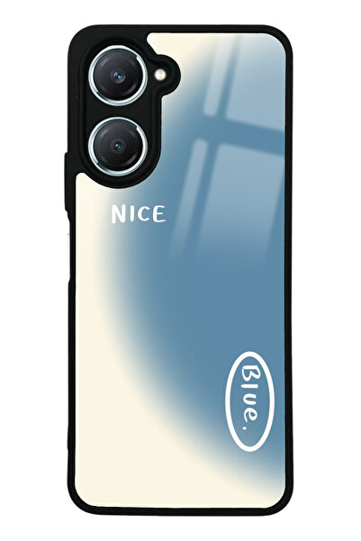 Spoyi Vivo Y18 Nice Blue Tasarımlı Glossy Telefon Kılıfı