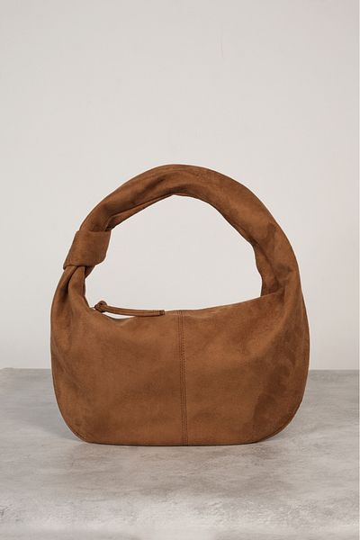 Çantacımstore Women's XL Jordie Handbag Suede Tan (Large Size)