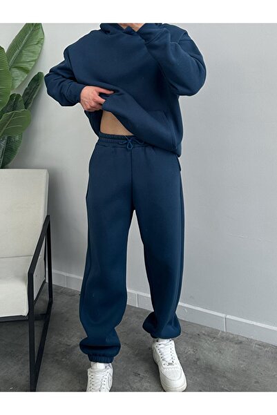 YAKAMEL Rahat Kalıp Unisex Kalın Pamuklu Eşofman takımı ( yüksek Kalite kumaştır )