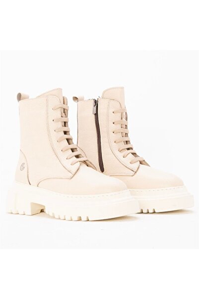 Gusse Ember Γυναικείες μπότες casual με μαλακή σόλα από γνήσιο δέρμα K441