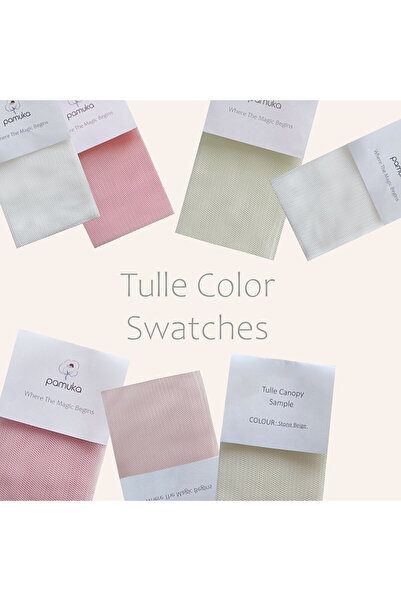 PAMUKA عينات ملونة من شبكة البعوض من التول