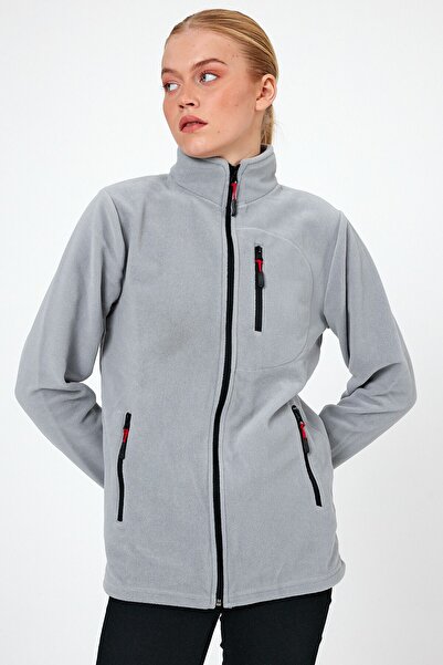 BLUETIFUL Γκρι Χρώμα Φλις με φερμουάρ 3 τσέπες 1209 - ΓΚΡΙ