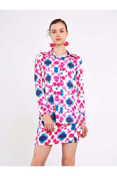 Swass Desenli Saten Gömlek