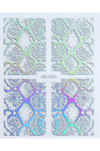 MOZIUR Tırnak Sticker Süs Jo-1341 Hologram (KENDİNDEN YAPIŞKANLI)