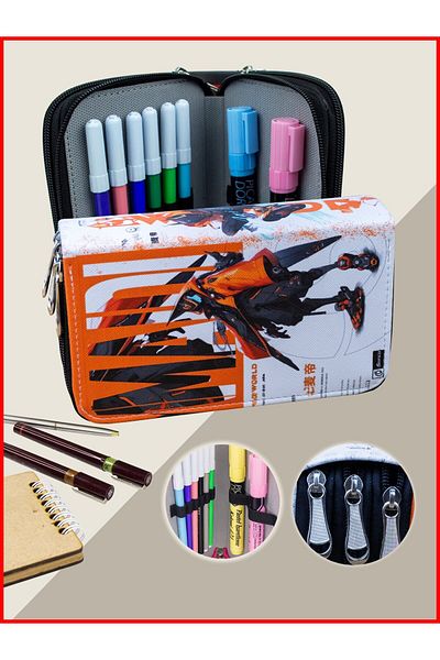OneSize Avatar Maidi Orginazer - Vegan Leather Pencil Case with Three Compartments