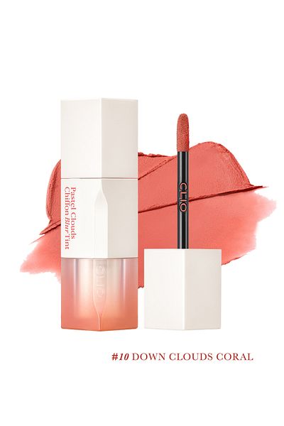 CLIO Clio Chiffon Blur Tint - Natural Look, Smooth and Velvety Texture (10 Dawn Clouds Coral)