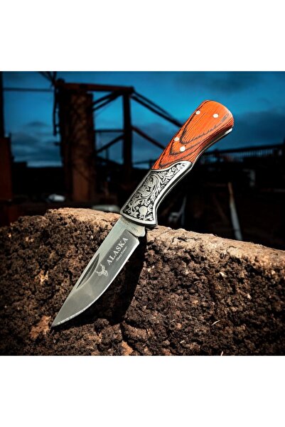 VAS.QUE Ahşap İşleme li Kılıflı Çelik Çakı