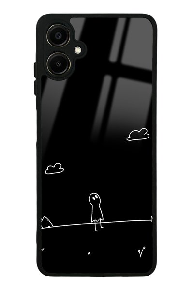 Spoyi Samsung A06 Doodle Casper Design Glossy Phone Case