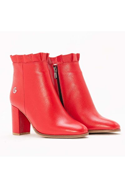 Gusse Luri Women's Khaki Leather Boots K309