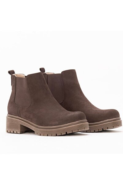 Gusse Γυναικείες μπότες Abella από γνήσιο δέρμα Nubuck 4103