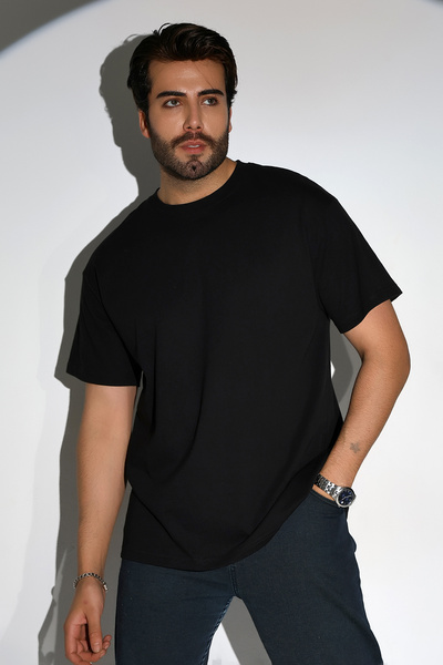 DİVİSTA Ανδρικό μπλουζάκι με κανονική εφαρμογή 100% βαμβακερό λαιμόκοψη