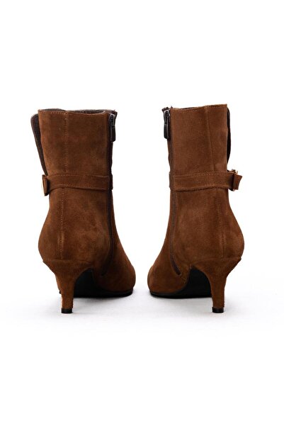 Gusse Γυναικείες μπότες από γνήσιο δέρμα σουέτ Luciana