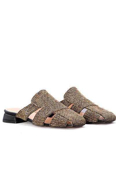 Gusse Γυναικείες παντόφλες βραδινού φορέματος από πλέγμα Yulia - K1597-4