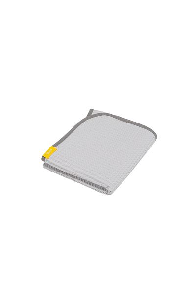 OEM Paturica si prosop 2 in 1 nou nascut Skiddou Teppi, 100% bumbac, Gri deschis, 75x100cm